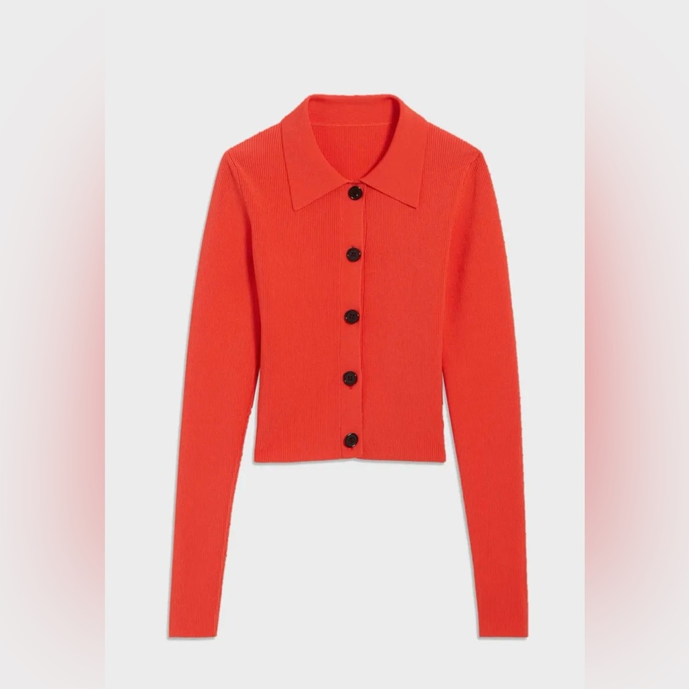 Sandro Ribbed button-front
Cardigan
Size S/1